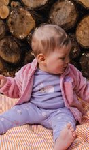 Load image into Gallery viewer, Deux Par Deux Plush Baby Jacket Rosy Pink
