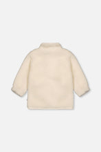 Load image into Gallery viewer, Deux Par Deux Sherpa Baby Jacket with Bunny Pocket
