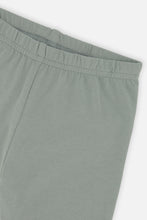 Load image into Gallery viewer, Deux Par Deux Cute Cat Leggings Sage Green
