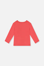 Load image into Gallery viewer, Deux Par Deux Cute Cat Tee Coral

