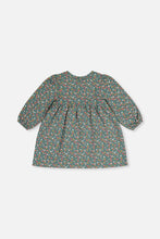 Load image into Gallery viewer, Deux Par Deux Sherpa Cat Floral Dress
