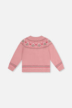 Load image into Gallery viewer, Deux Par Deux Flower Jacquard Sweater
