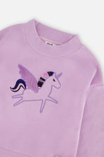 Load image into Gallery viewer, Deux Par Deux Stardust Unicorn Dress Violet
