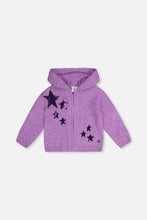Load image into Gallery viewer, Deux Par Deux Starry Hooded Knit Cardigan
