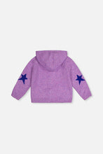 Load image into Gallery viewer, Deux Par Deux Starry Hooded Knit Cardigan
