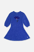Load image into Gallery viewer, Deux Par Deux Sweater Dress Dazzling Blue
