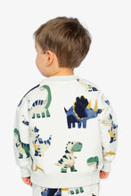 Load image into Gallery viewer, Deux Par Deux Dino Print Fleece Sweatshirt
