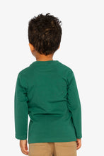 Load image into Gallery viewer, Deux Par Deux Dino Applique Tee Green

