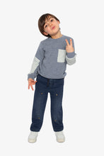 Load image into Gallery viewer, Deux Par Deux Brushed Jersey Tee with Chest Pocket
