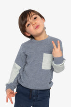 Load image into Gallery viewer, Deux Par Deux Brushed Jersey Tee with Chest Pocket
