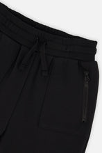Load image into Gallery viewer, Deux Par Deux Fleece Jogger Black
