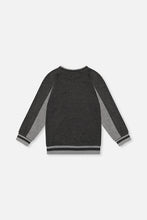 Load image into Gallery viewer, Deux Par Deux Flat Back Rib Sweatshirt Charcoal Mix
