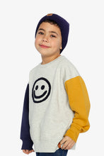 Load image into Gallery viewer, Deux Par Deux Smiley Face Fleece Sweatshirt

