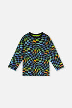 Load image into Gallery viewer, Deux Par Deux Abstract Check Tee
