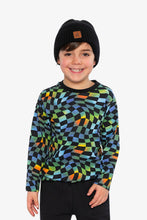 Load image into Gallery viewer, Deux Par Deux Abstract Check Tee
