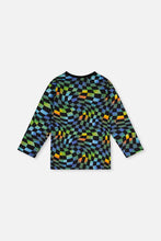 Load image into Gallery viewer, Deux Par Deux Abstract Check Tee
