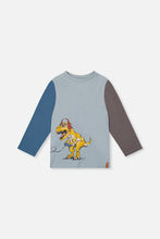Load image into Gallery viewer, Deux Par Deux Dino Tee Lt Blue
