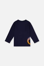 Load image into Gallery viewer, Deux Par Deux Dino Tee Navy
