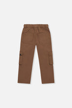 Load image into Gallery viewer, Deux Par Deux Stretch Twill Cargo Pant Brown
