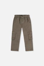 Load image into Gallery viewer, Deux Par Deux Stretch Twill Cargo Pant Grey
