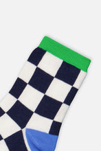 Load image into Gallery viewer, Deux Par Deux 3-Pack Socks Navy Mix
