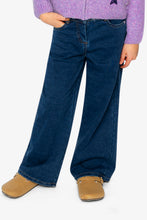 Load image into Gallery viewer, Deux Par Deux Wide Leg Lurex Pant Navy Denim

