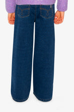 Load image into Gallery viewer, Deux Par Deux Wide Leg Lurex Pant Navy Denim
