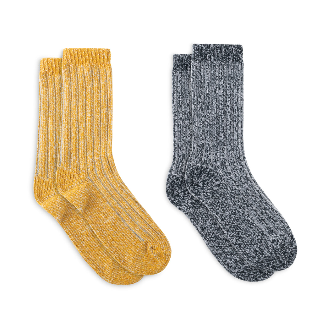 Lemon Boyfriend Boot Crew Socks