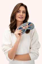 Load image into Gallery viewer, Powder UK Velvet Lavender Eye Masks Swooping Swallow
