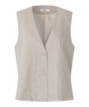 Load image into Gallery viewer, Masai Janithea Linen Vest Natural
