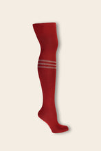 Load image into Gallery viewer, Nono Rachel Tights with Stripe Detail Samba Red
