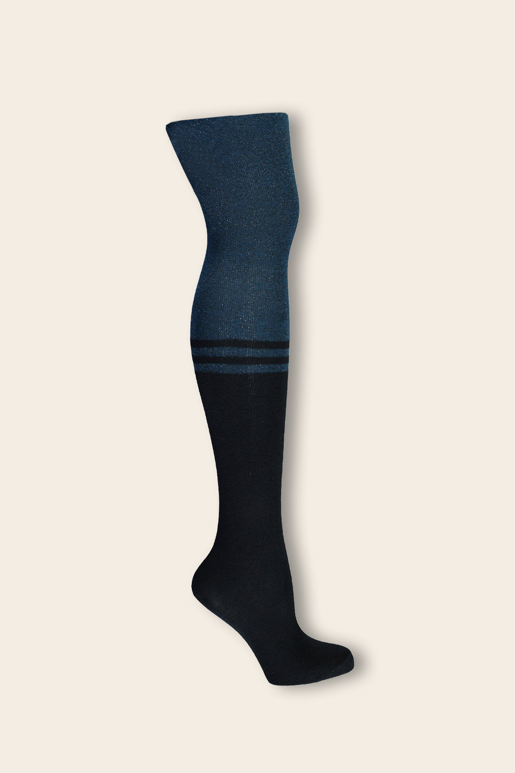 Nono Rocky Tights with Lurex and Stripe Detail