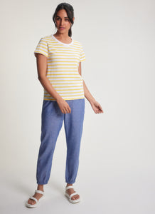 FIG Newport Short Sleeve Tee Mimosa Yellow