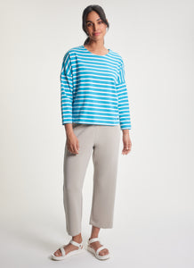 Fig Newport 7/8 Sleeve Breton Top