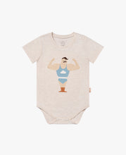 Load image into Gallery viewer, Petite Revery Nimbus Cloud Strong Man Onsie
