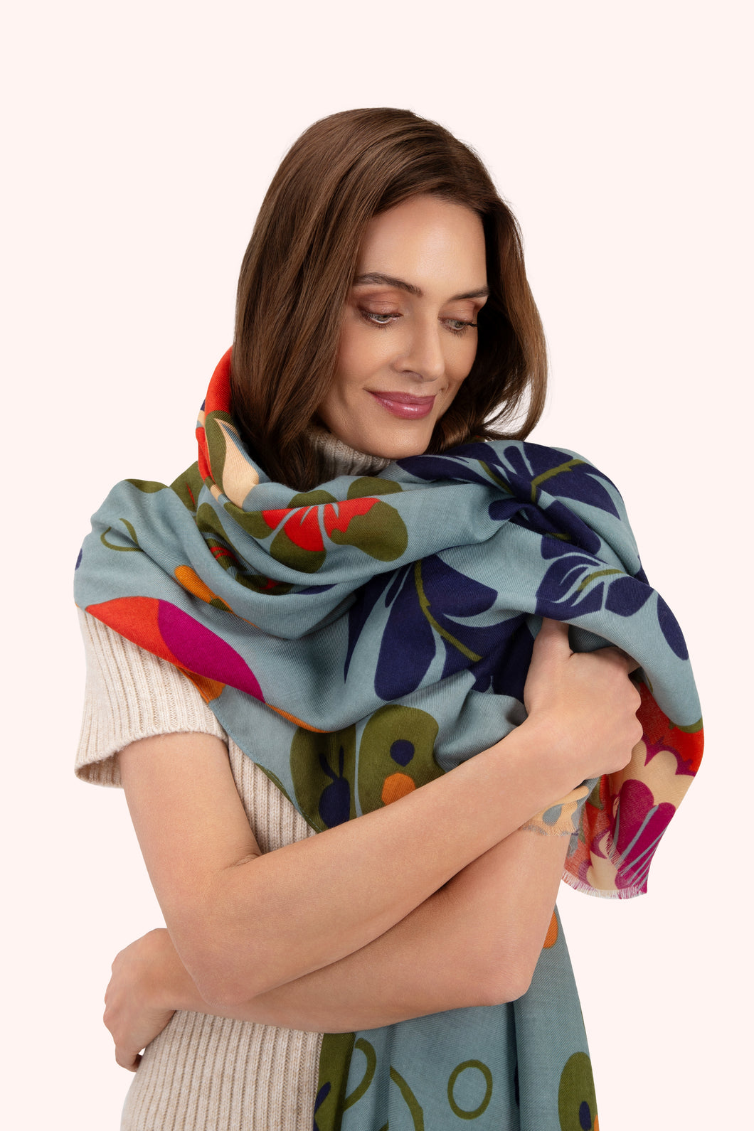 Powder UK Print Scarf Folk Floral