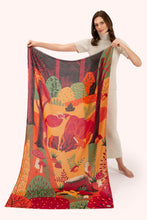 Load image into Gallery viewer, Powder UK Print Scarf Autumn Forest  Friends
