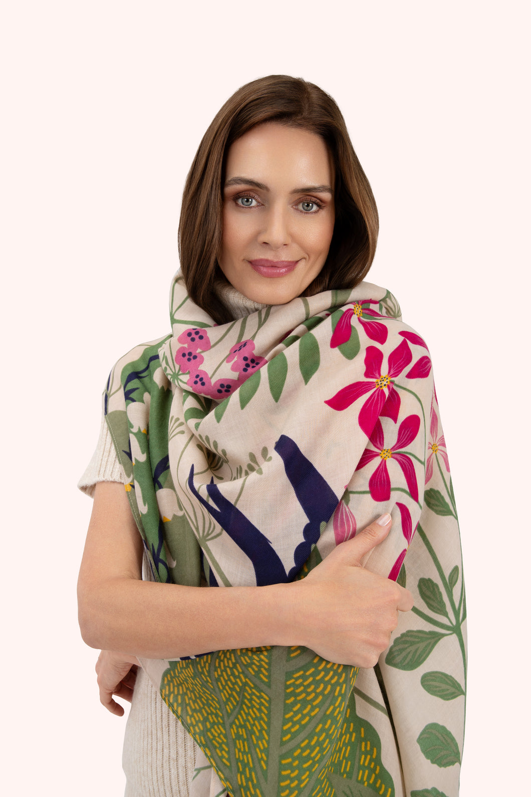 Powder UK Print Scarf Swooping Swallows