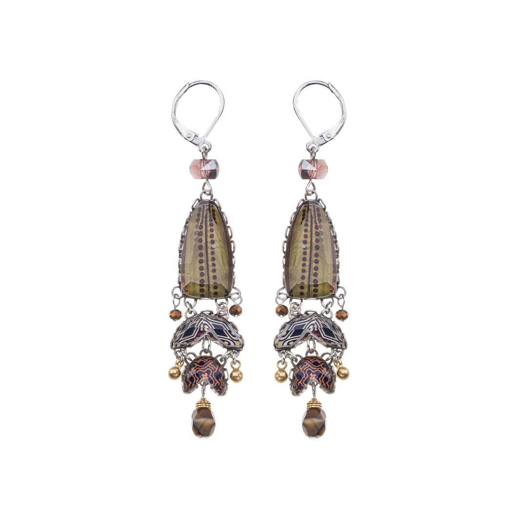 Ayala Bar Golden Dunes, Zemaria Earrings