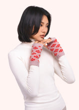 Load image into Gallery viewer, Powder UK Roxy Wrist Warmers Rose/Tangerine
