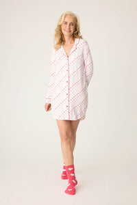 PJ Salvage Day Dreams Heart Print Modal Night Shirt