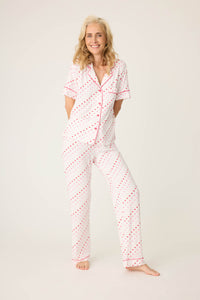 PJ Salvage Day Dreams Heart Print Modal Short Sleeve PJ Set