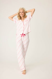 PJ Salvage Day Dreams Heart Print Modal Short Sleeve PJ Set