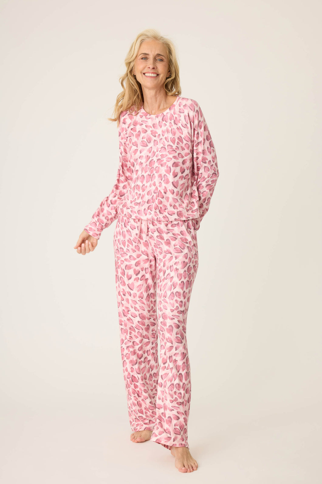 PJ Salvage Full of Love Heart Print PJ Set