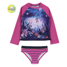 Load image into Gallery viewer, Nano Girls Under the Sea Two Piece Rashguard Swimsuit
