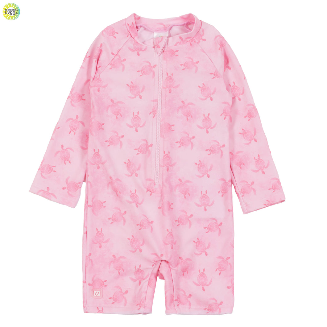Nano Turtles Long Sleeve Swimsuit