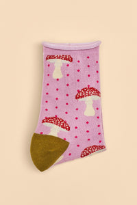 Powder UK Tiny Toadstools Ankle Socks