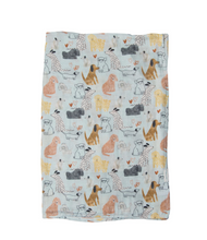 Load image into Gallery viewer, Loulou Lollipop Honey Puppies Swaddling Blanket
