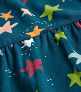 Boboli Stars Print Dress and Tights