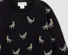 Load image into Gallery viewer, Miles the Label T-Rex Print Sweatshirt Black
